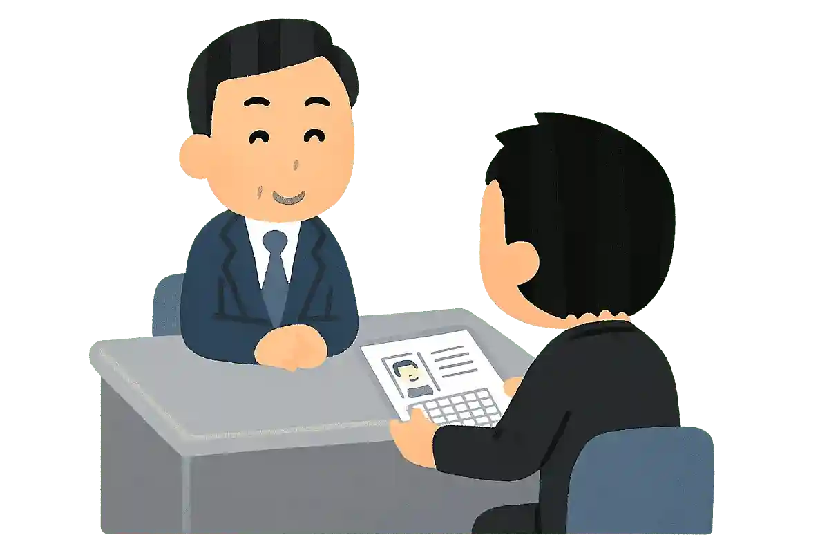 面接官に直接履歴書を渡すときはどうすればいいでしょう?