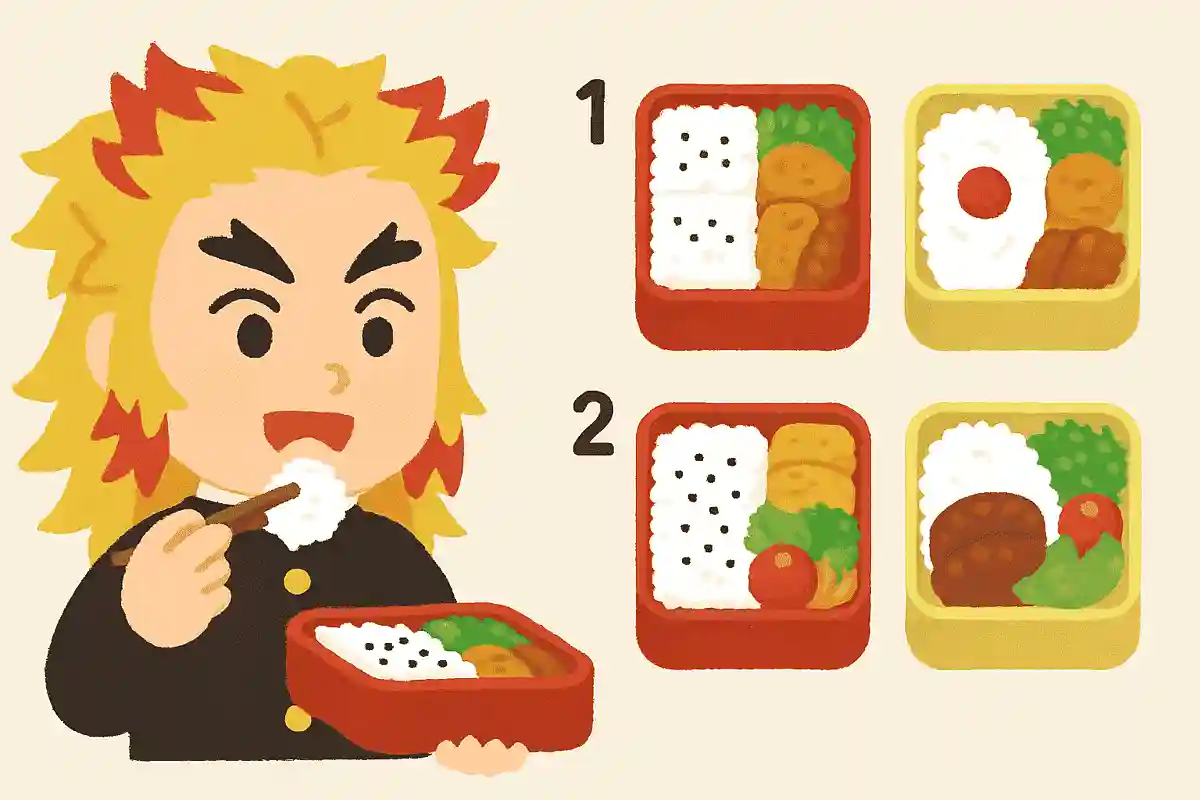 煉獄杏寿郎が食べていた弁当はどれでしょう？