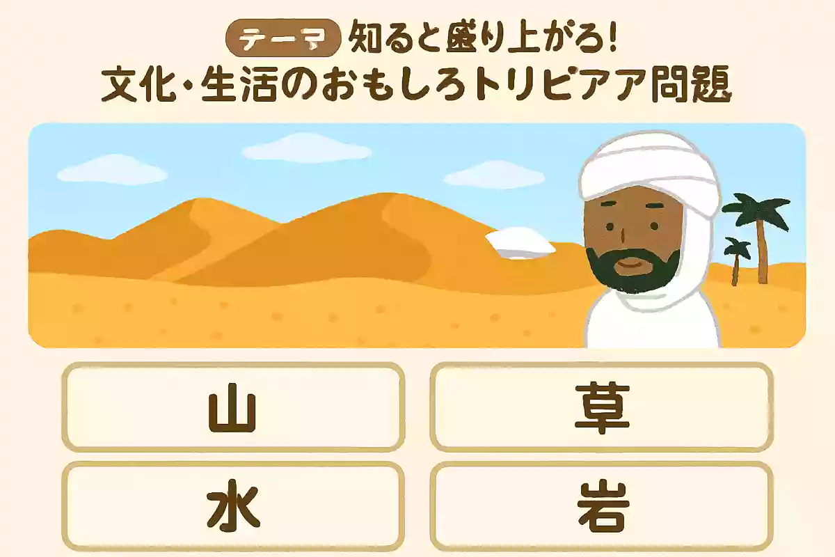 サハラ砂漠の「サハラ」は日本語で何?