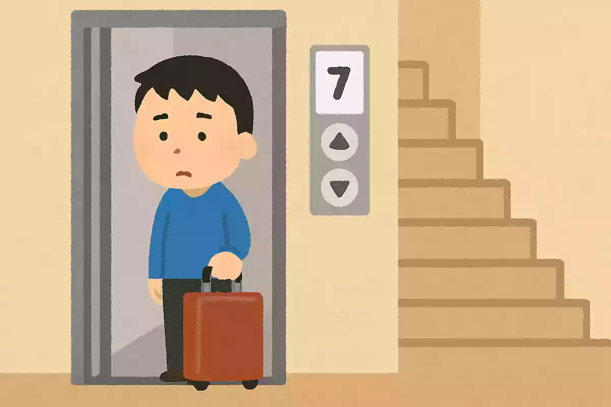 建物の10階に住んでいる男はいつもエレベーターで7階で降りてあとは階段で上に上がる。それはなぜ?