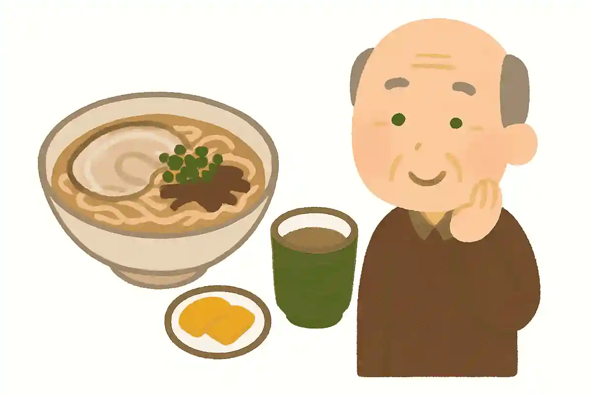 鹿児島ラーメンを注文するとお茶と一緒に出されるものは何でしょうか?