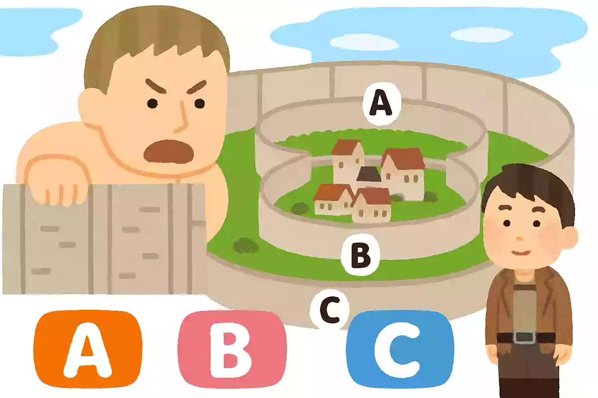 巨人から人類を守る城壁は3つあります。「ウォール・マリア」「ウォール・ローゼ」あと1つは?NEW!