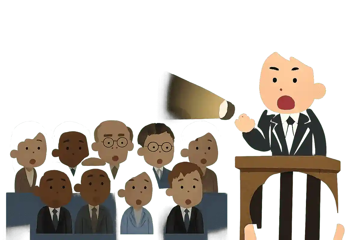 世界中の人が集まる会議の場で停電が起こった際「停電だ」と叫んだのはどこの国の人？