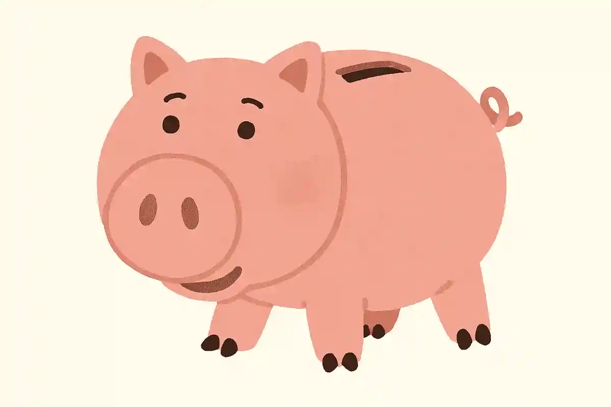 ブタの貯金箱のおもちゃの名前は?