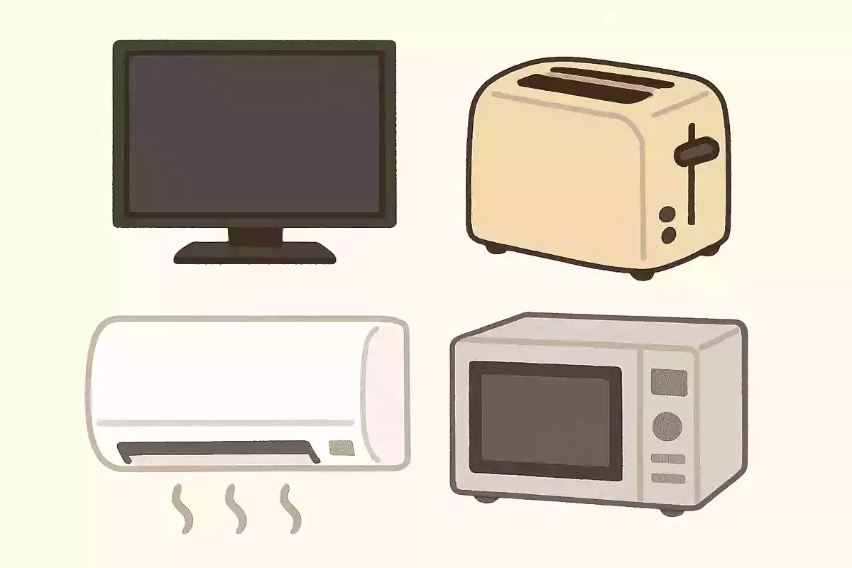 電源をオフにしていても待機電力によって電気代がかかる家電はどれでしょう?NEW!