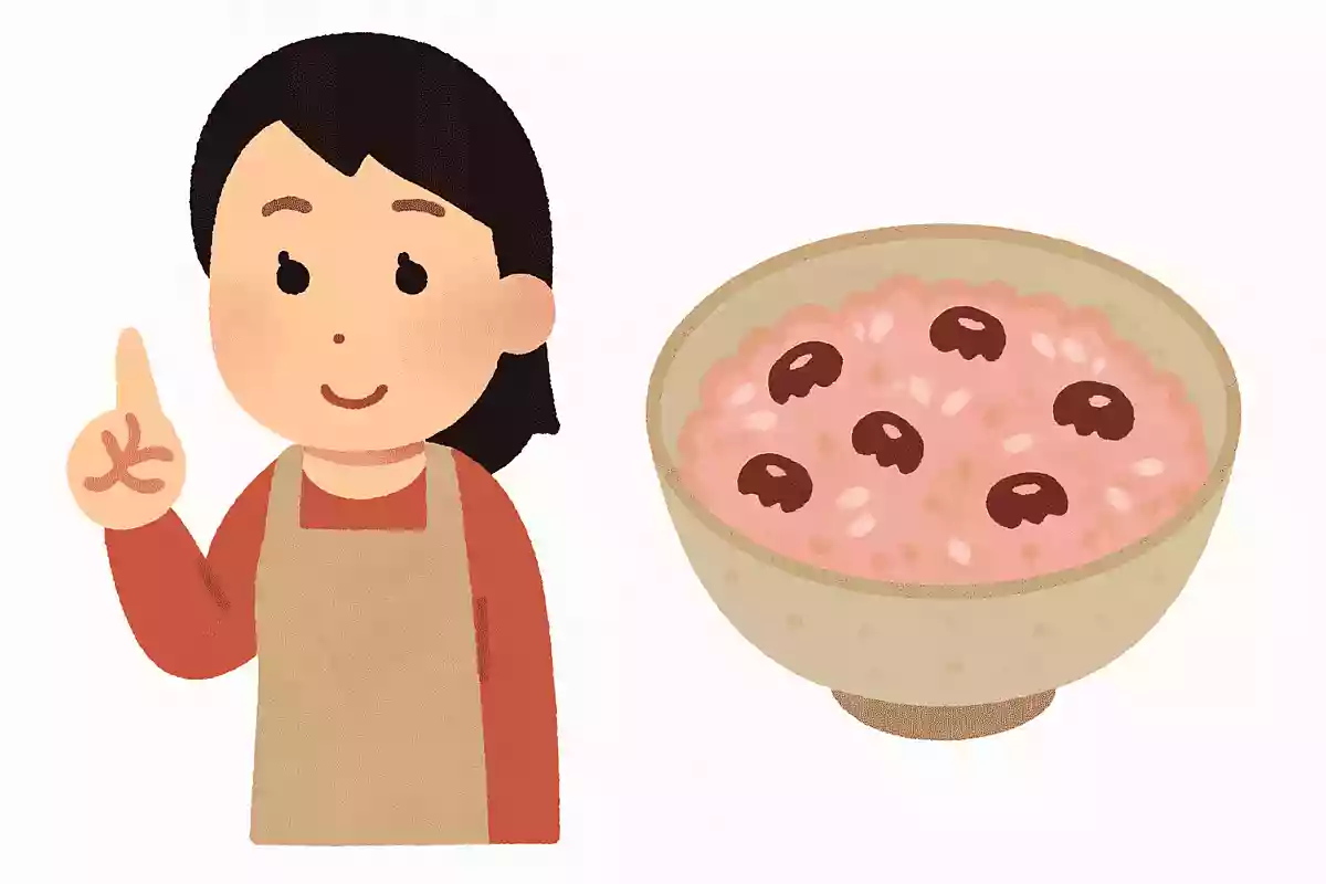 赤飯はもち米と何をあわせて煮ることで赤く染めているでしょうか?NEW!