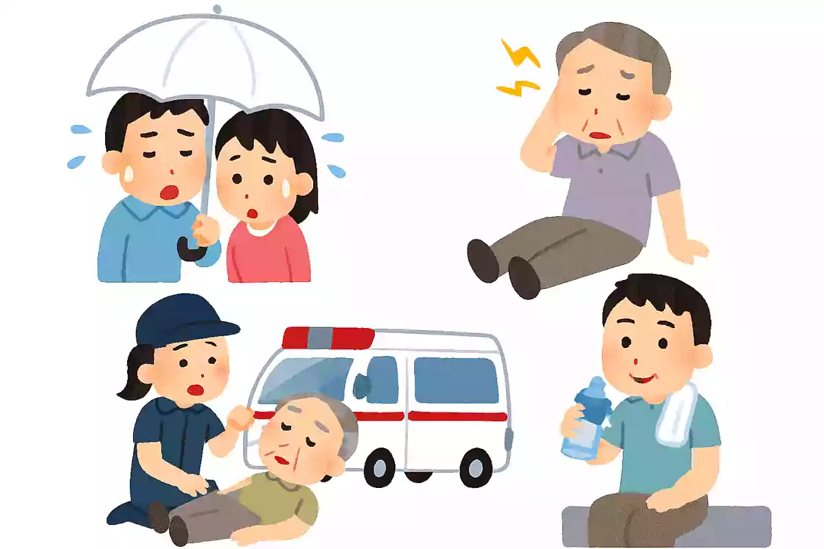 熱中症の疑いがある人がいる場合、救急車を呼ばずに様子をみてもいいと言われているのはどの状態の時でしょうか？NEW!