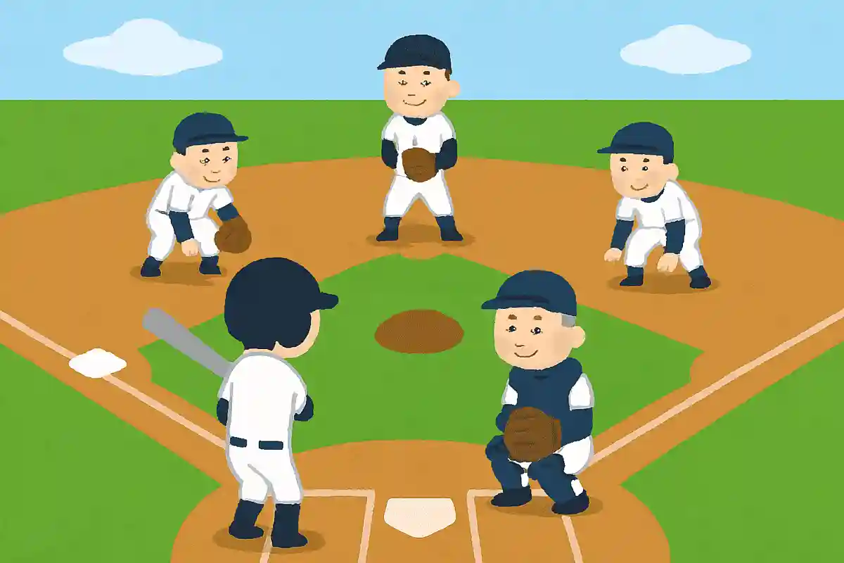 野球では守備のとき、ほとんどの選手がホームベースの方向を向いて守っていますが、一人だけバッターとは反対の方向を向いているポジションがあります。それは誰でしょうか?