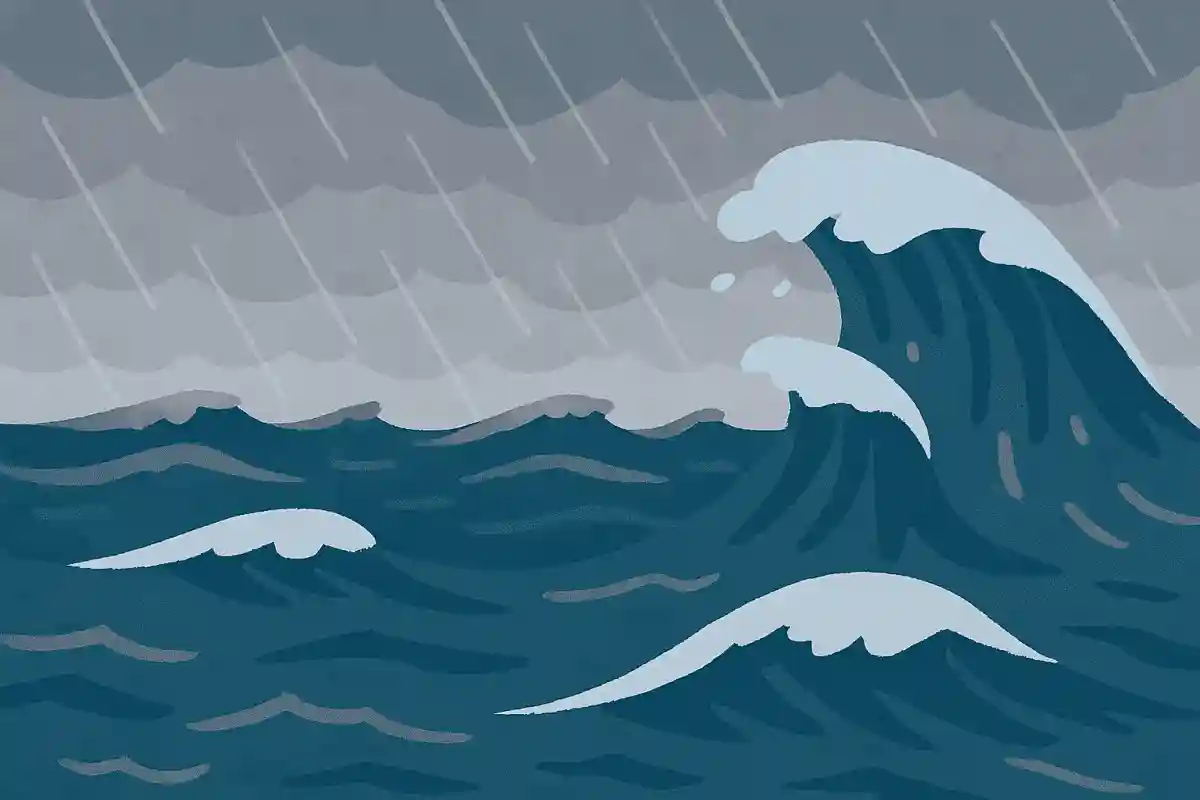 台風が近づくと「海が大しけ」の状態になりますが、どのような状態でしょうか？