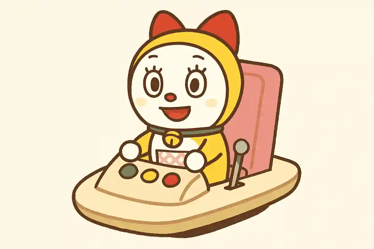 ドラミちゃんが乗るタイムマシンの形は?