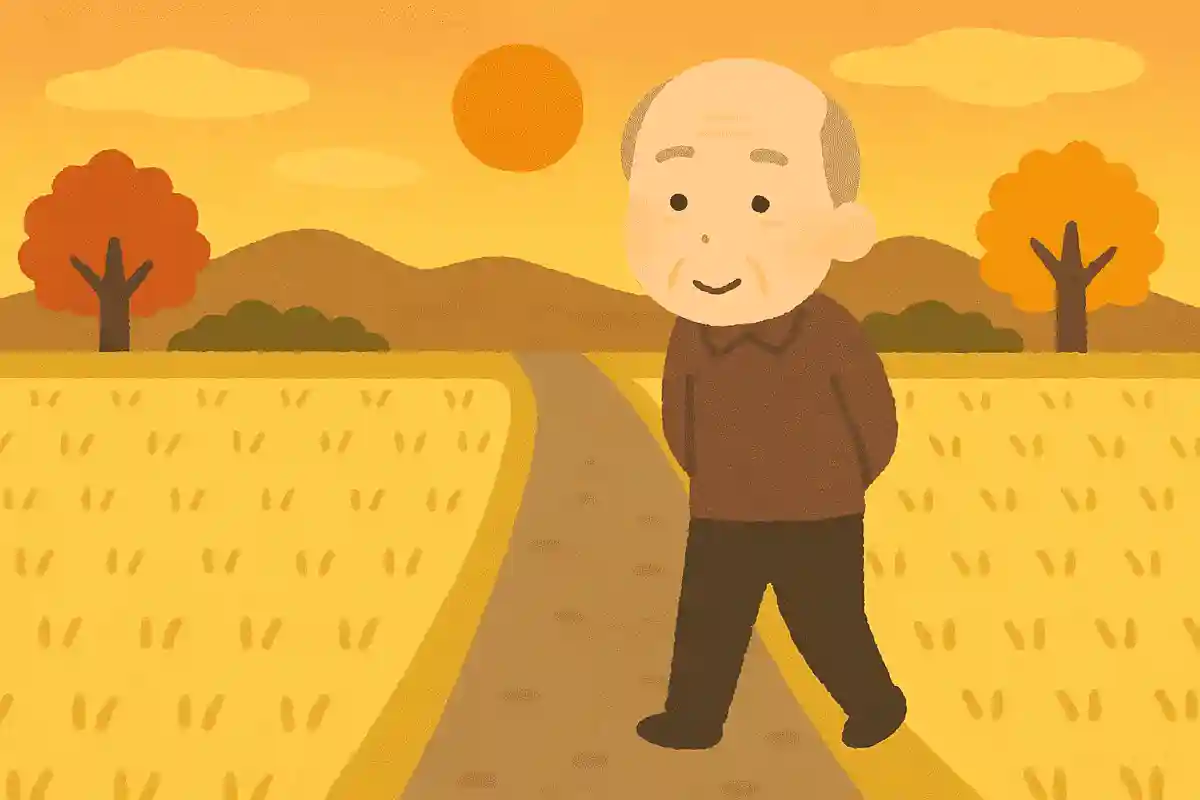 道暮れて 右も左も 刈田かな日野草城