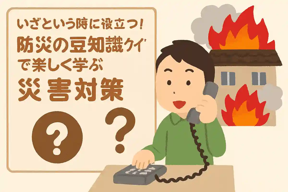 火事を見つけたときにまずすることはなんでしょう？