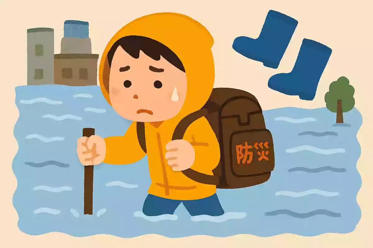 洪水の中歩かなければならないときに持っておく方がいいものはなんでしょう？NEW!
