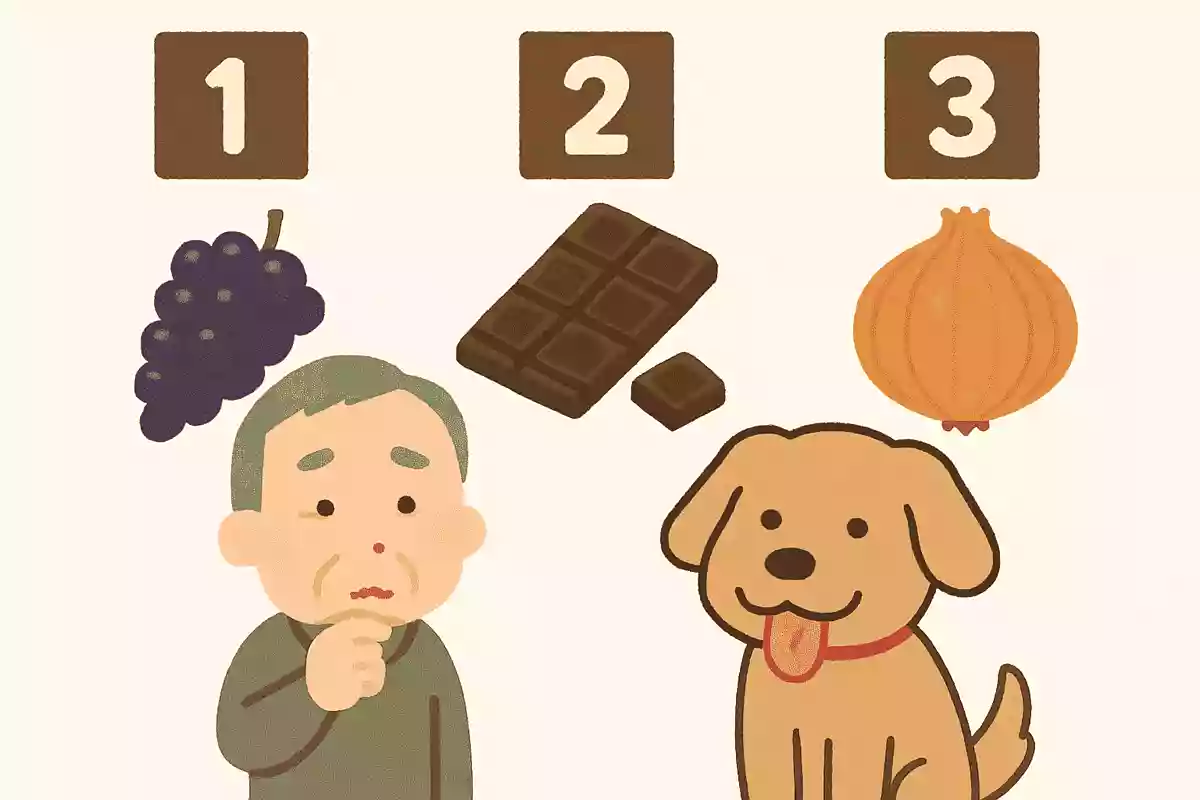 次の中で犬に絶対に与えてはいけない食べ物はどれでしょう?NEW!