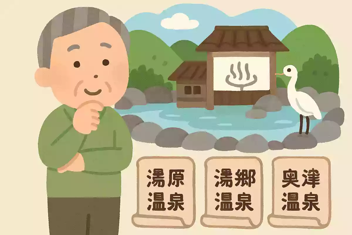岡山県の美作三湯のひとつで、別名「鷺の湯」と呼ばれる温泉といえば次のうちどれでしょうか？NEW!