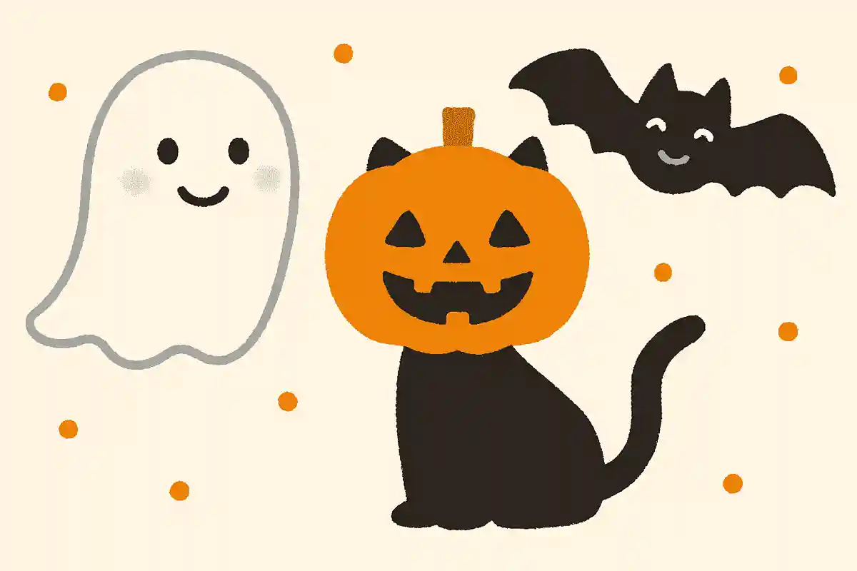 ハロウィンでは魂は生き物に変身します。それはなんの生き物でしょう？