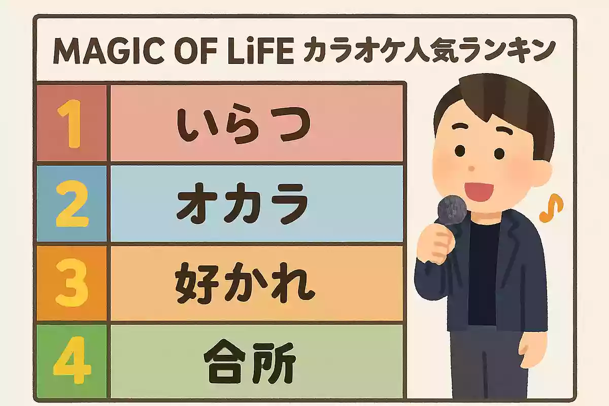 MAGIC OF LiFEのカラオケ人気曲ランキング【2025】