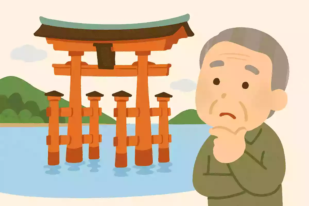 厳島神社の鳥居はどのようにして立っているでしょうか?NEW!