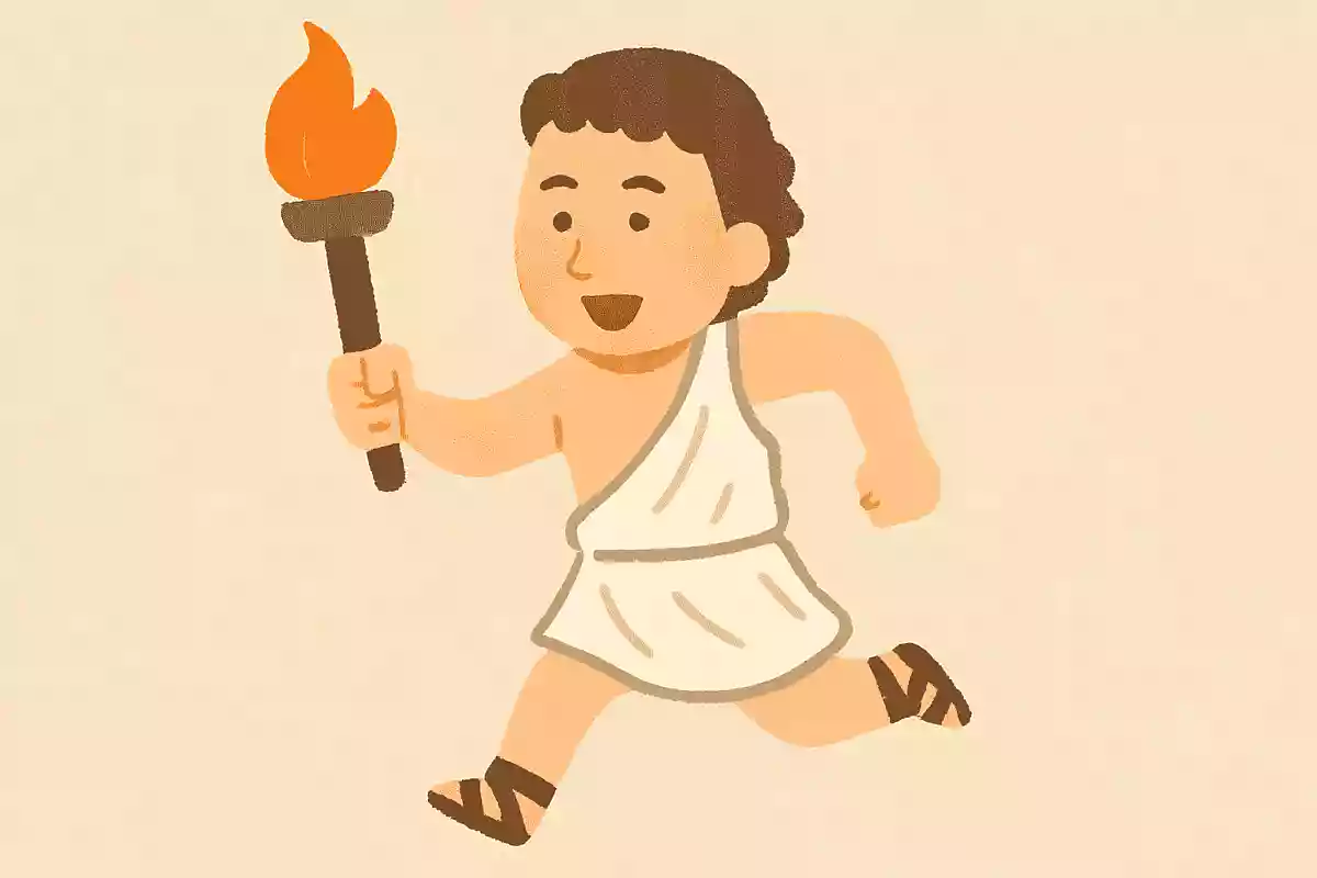古代ギリシャではリレーのルーツとなる競技でバトンではなく何を持って走っていた?NEW!
