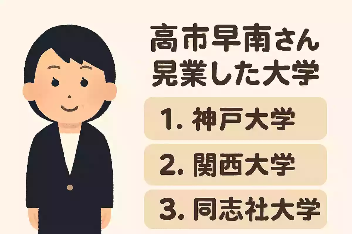 高市早苗さんが卒業した大学は次のうちどれでしょうか?NEW!