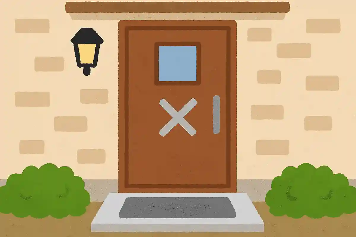 ハロウィンでは子供たちに来てほしくないときは、玄関にある合図をしておきます。玄関をどのようにしておくのでしょうか？