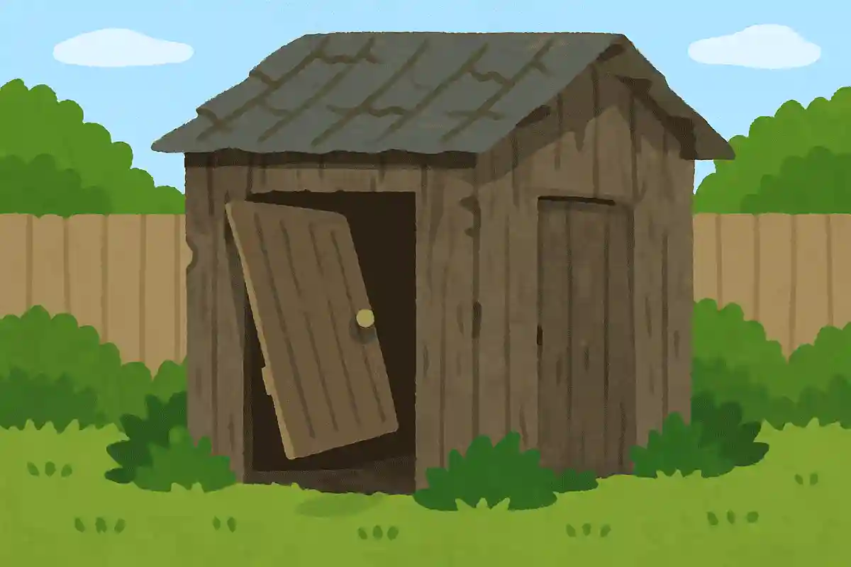 庭にあるボロボロの小屋のドアは、風が吹いていないのにとじたりしまったりしています。どうしてでしょうか?NEW!