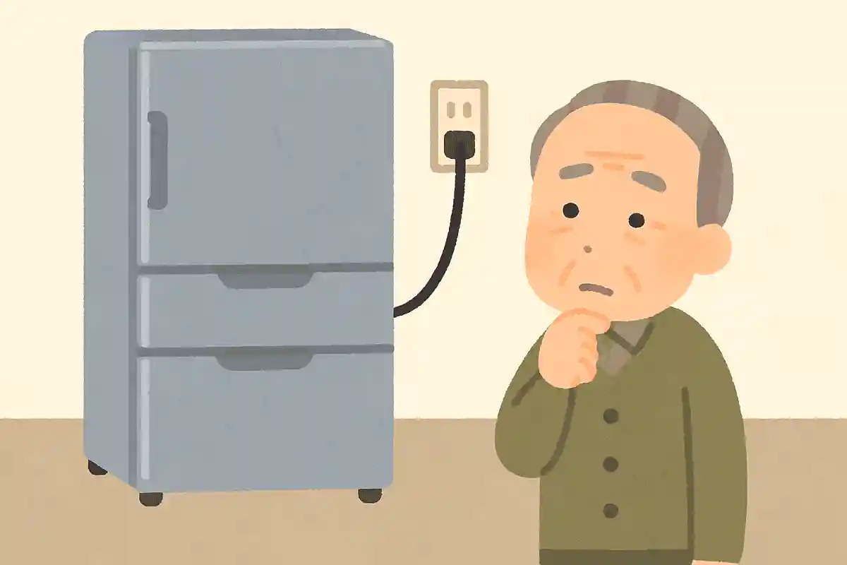 冷蔵庫の後ろには他の家電と違ってコンセントがやや高い位置に設置されています。その理由として最も適切なものはどれでしょうか？NEW!