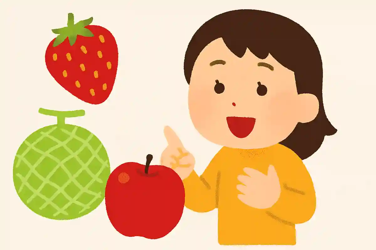 Cちゃんは苺にメロン、りんごが大好き。彼女が一番好きな果物はどれでしょうか?NEW!