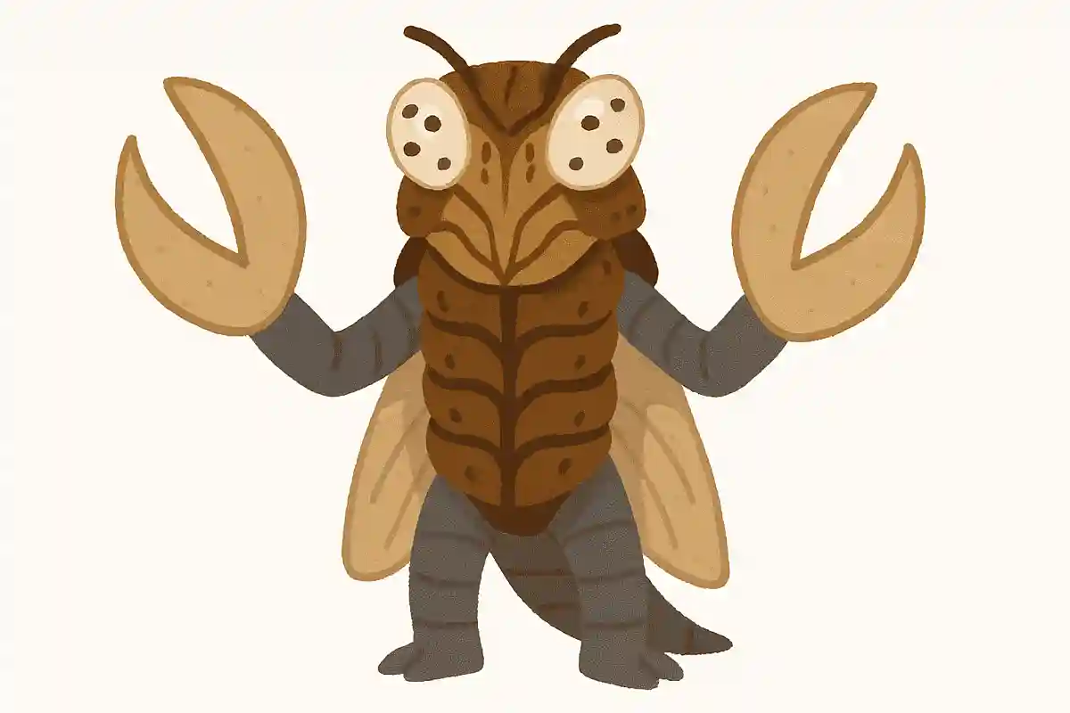 セミのような顔にハサミのような両手を持つ怪獣の名前は何でしょうか？NEW!