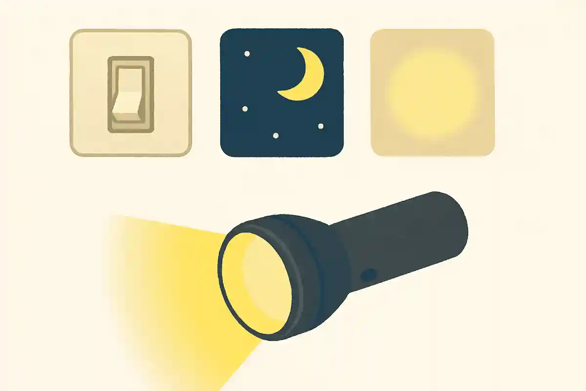 つけたり消したりする、暗い場所で使う、つけると明るくなる、これは何?NEW!