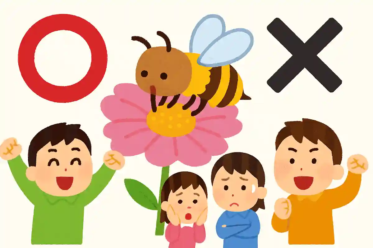 ハチは仲間のために花の蜜を集める、○か×か?NEW!