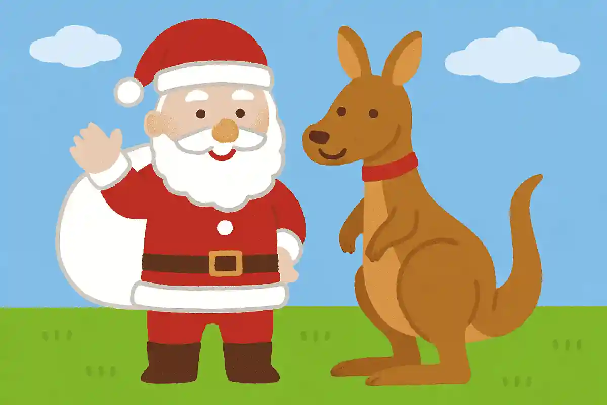 オーストラリアではサンタのパートナーはカンガルーNEW!