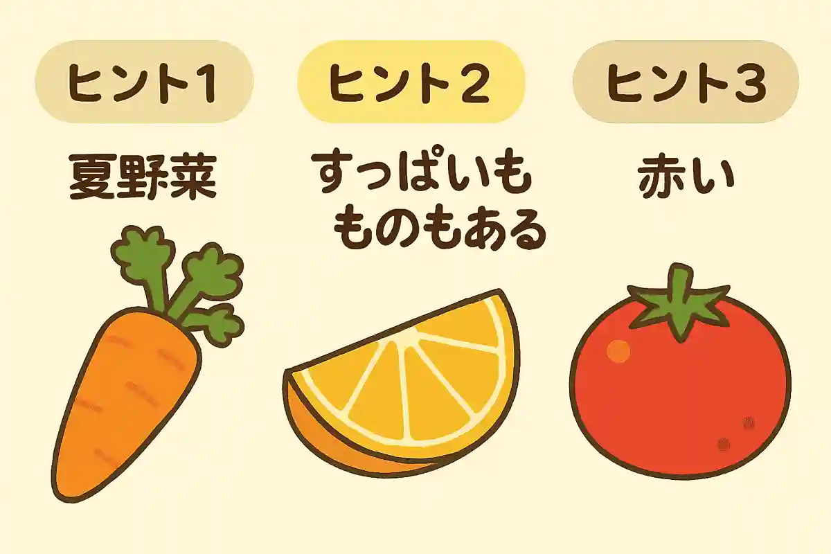夏野菜、すっぱいものもある、赤い、これは何?NEW!