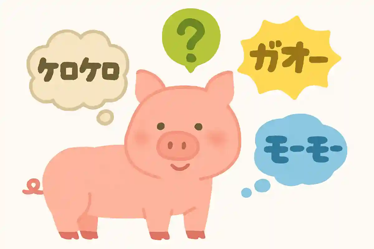 豚の鳴き声は次のうちどれでしょうか?NEW!