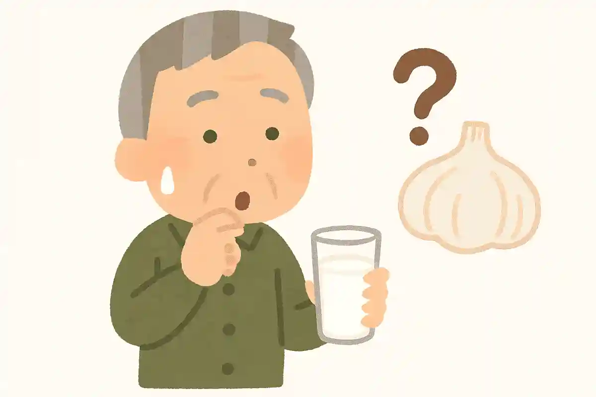 ニンニクのニオイを抑えるために、食前に飲んでおくと良い飲み物は何でしょうか?NEW!