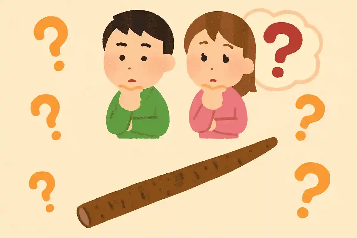 私は細長いです。茶色です。日本以外ではあまり食べられません。NEW!