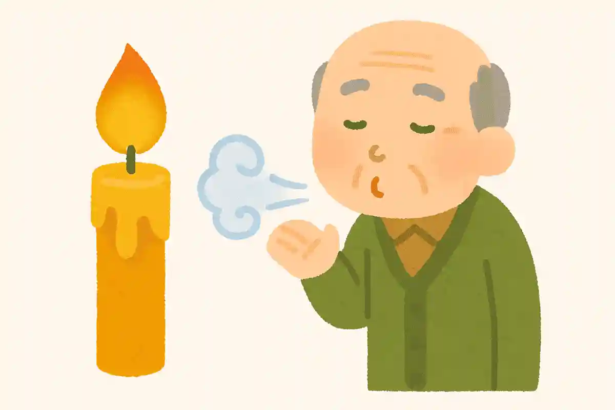 生きているときは光を放ちますが、年をとるごとに背が低くなり吐息で死んでしまうものは何でしょうか?NEW!