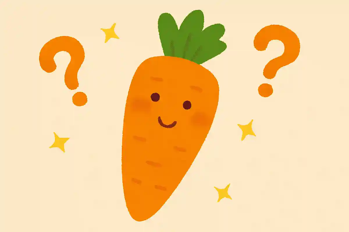 私はオレンジ色です。カレーによく入っています。βカロテンが豊富です。NEW!