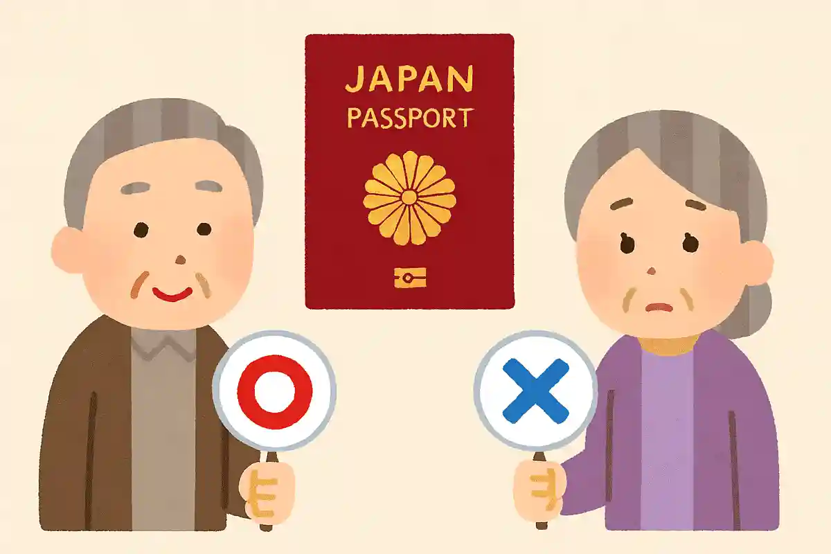 日本のパスポートの表紙に描かれている紋章は桜である。○か×か?NEW!