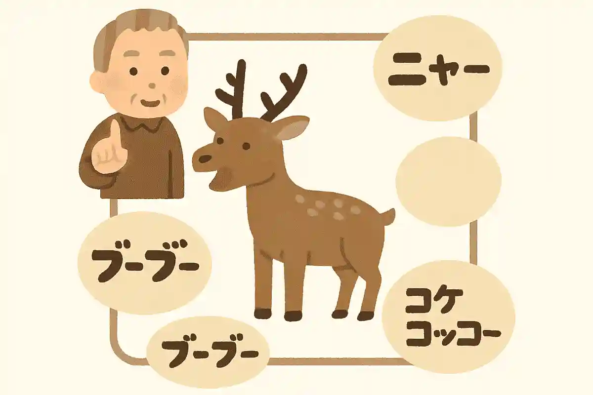 鹿の鳴き声は次のうちどれでしょうか?NEW!