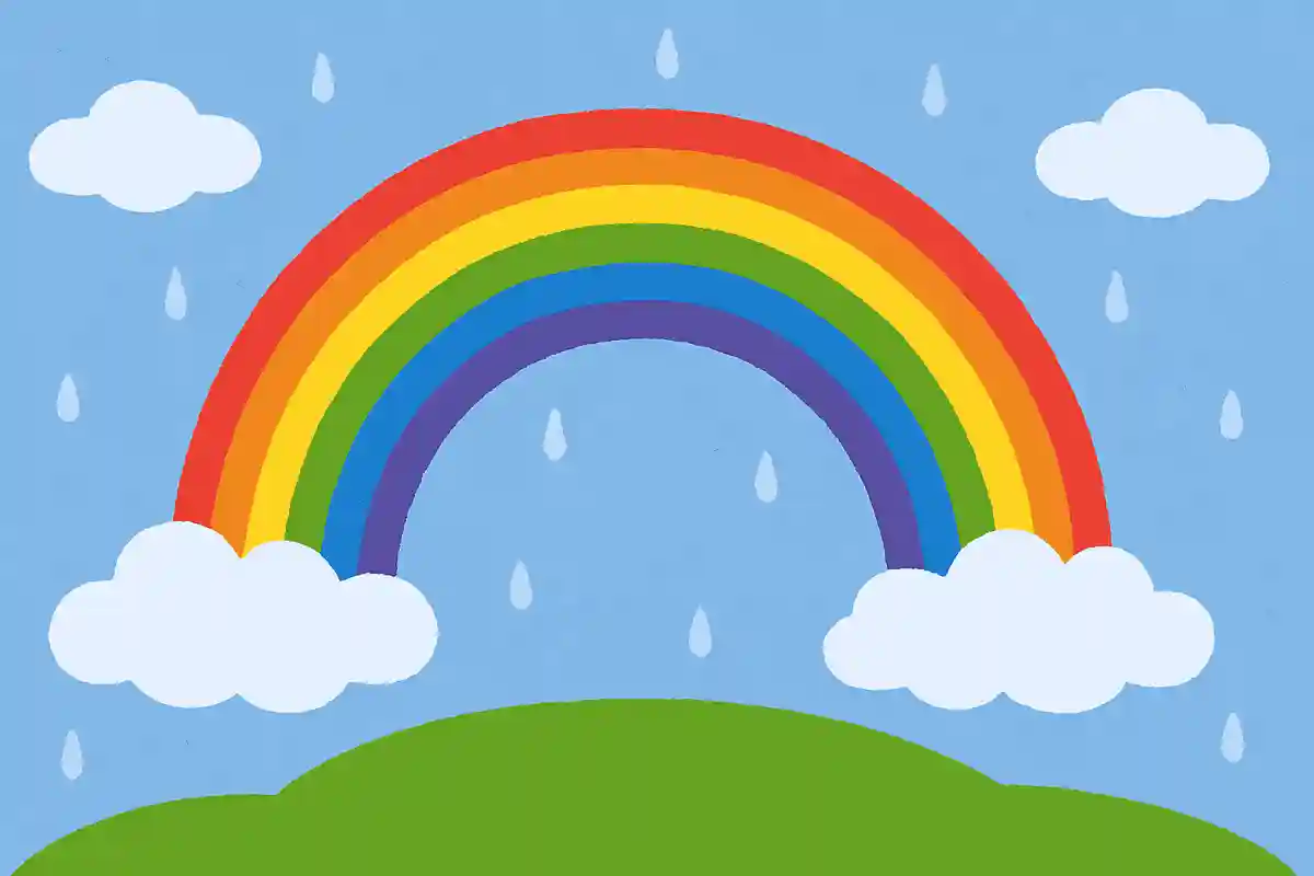 雨が降った後に現れる、とても大きい、いろいろな色をしている、これは何？NEW!