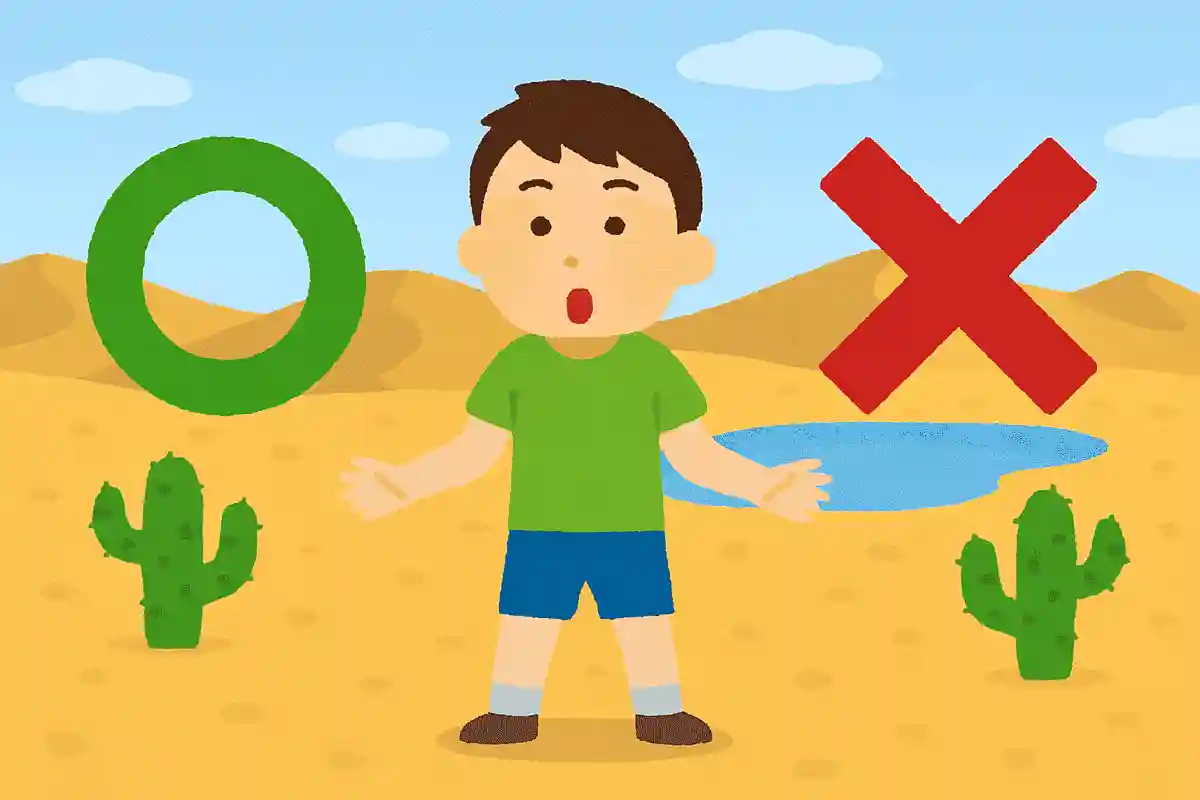 砂漠には水が全くない、○か×か?NEW!