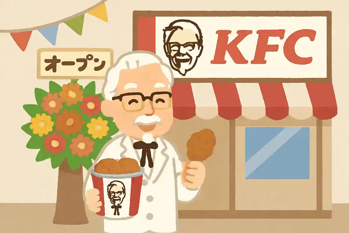ケンタッキー・フライド・チキンの日本第1号店は1970年11月21日に名古屋にできたNEW!