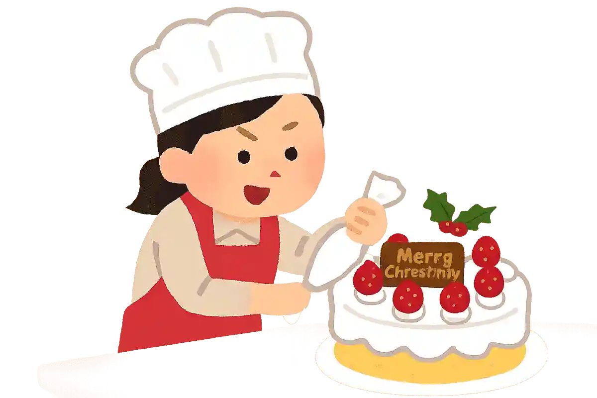 クリスマスまでに、ケーキ作り済ます！