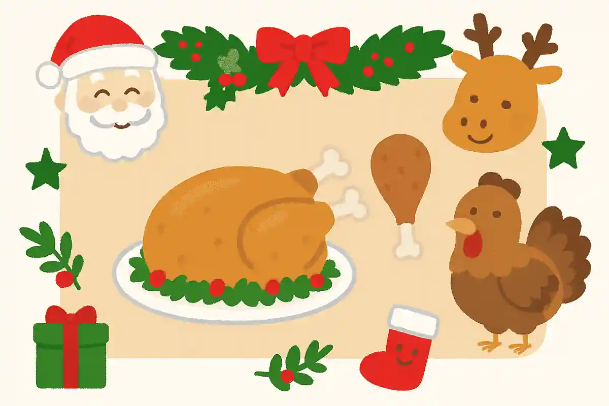 クリスマスに食べる「ターキー」は何の肉？