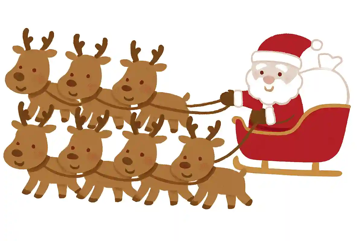 サンタクロースのソリを引くトナカイは何頭いる？