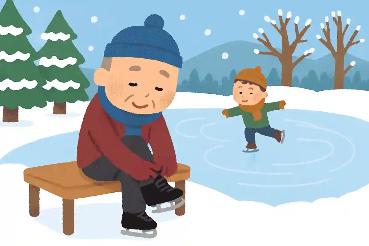 スケートの 紐結ぶ間も はやりつつNEW!山口誓子