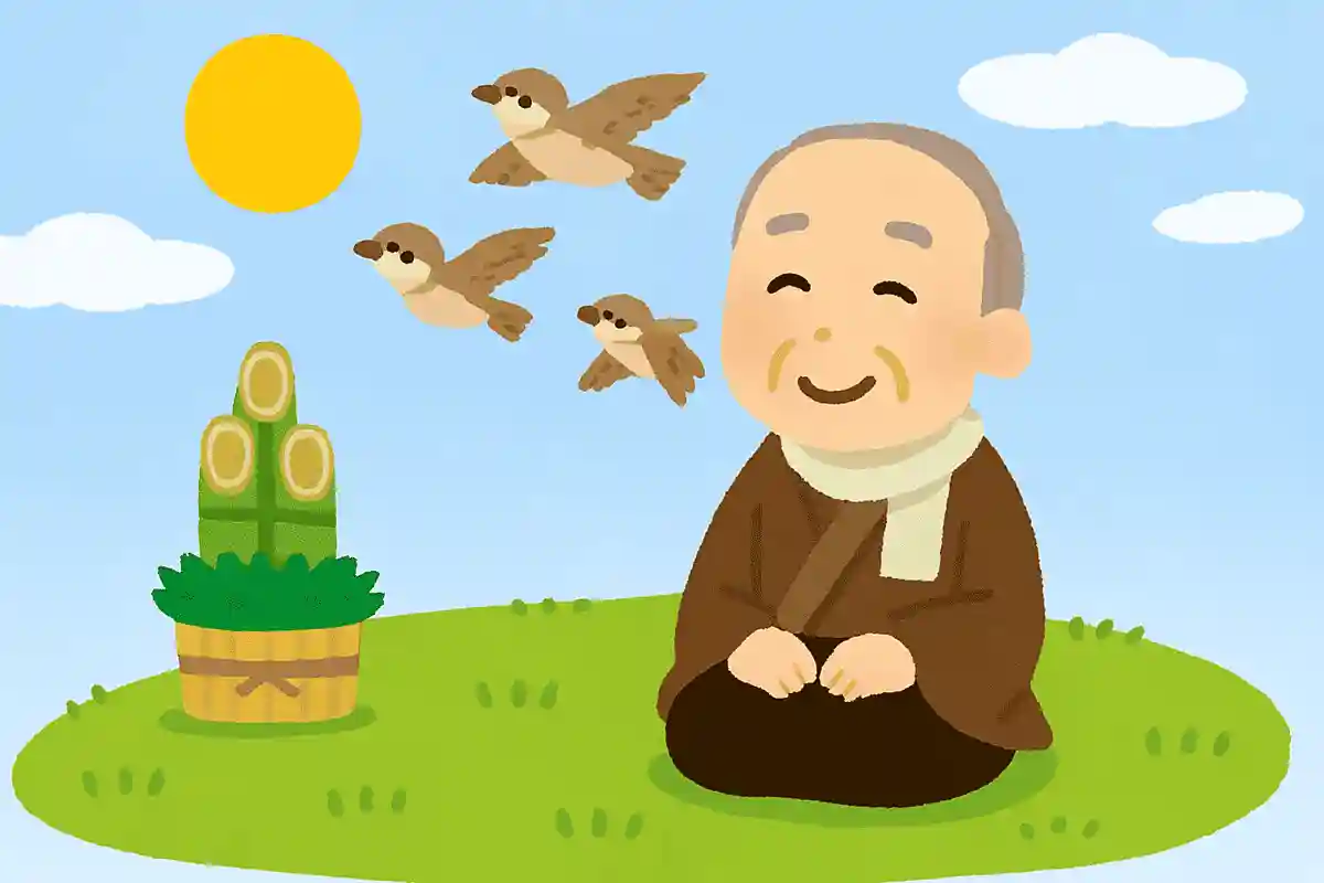 元日や 晴れてすゞめの ものがたりNEW!服部嵐雪