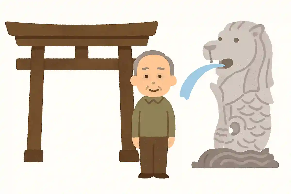 明治神宮大鳥居とマーライオンではどちらの方が背が高いでしょうか？NEW!