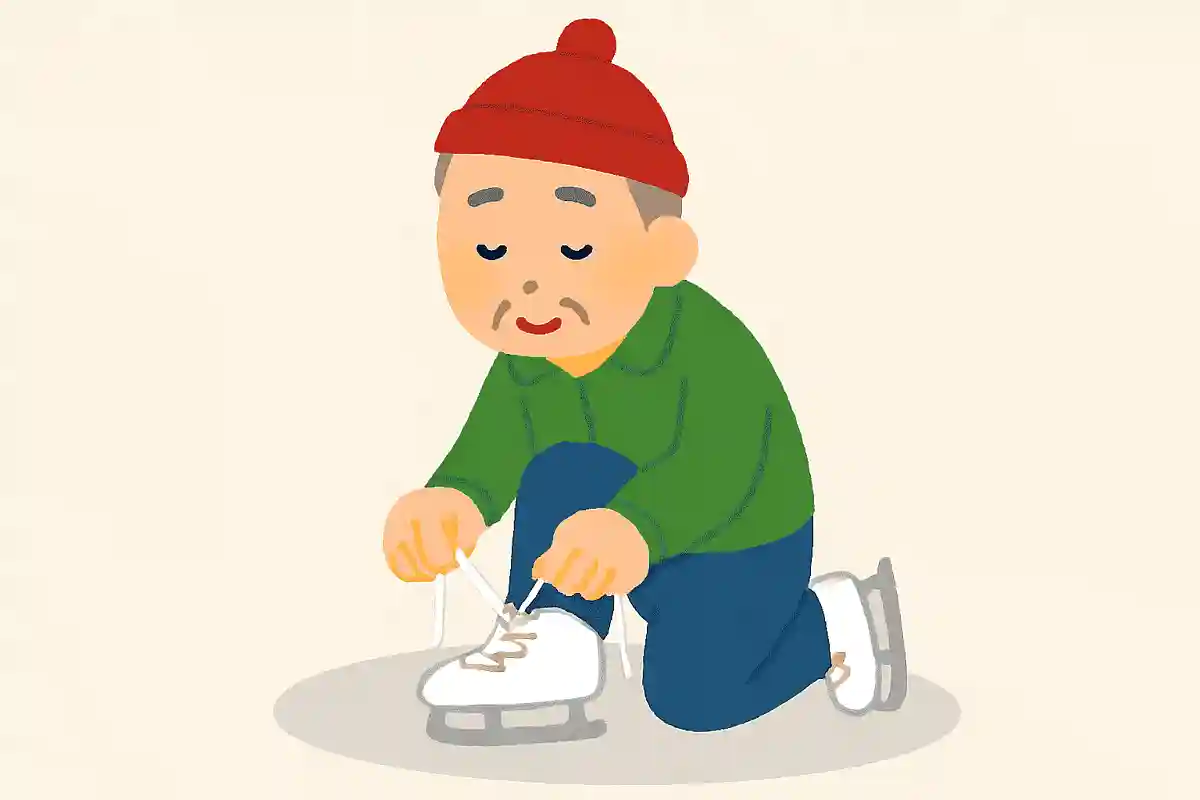 スケートの 紐結ぶ間も はやりつつNEW!山口誓子